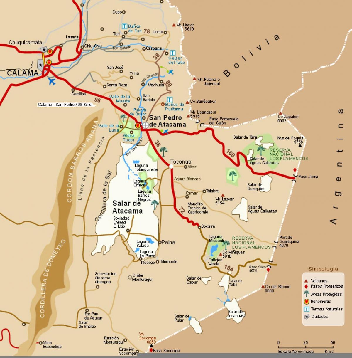 atacama Çölü Şili göster