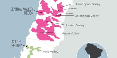 Central valley Şili göster 